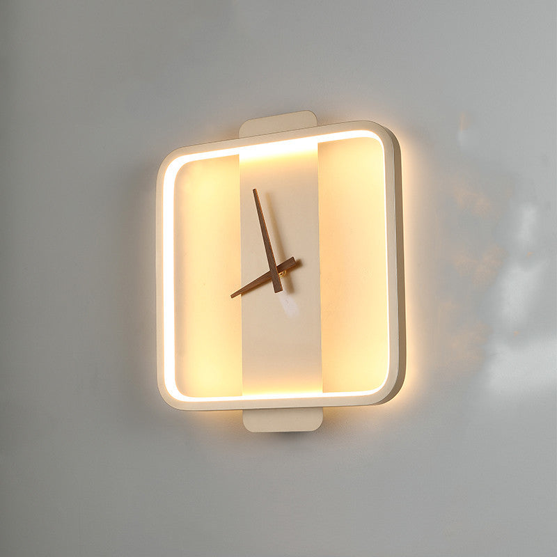 Nordic Wall Clock Lamp