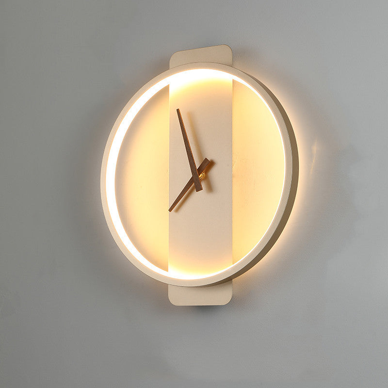 Nordic Wall Clock Lamp